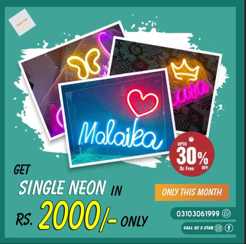 Neon Sign Single Name